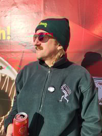 Image 2 of reverse cross beanie