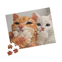 Image 2 of PuzzledPaws Floral Catto - 110 Piece Puzzle
