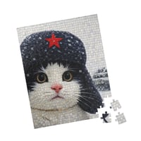 Image 2 of PuzzledPaws Catto at War - 110 Piece Puzzle