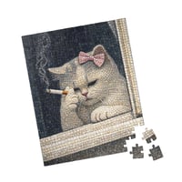 Image 2 of PuzzledPaws Smoking Catto - 110 Piece Puzzle