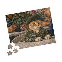 Image 2 of PuzzledPaws Drafted Catto - 110 Piece Puzzle