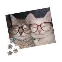 Image 2 of PuzzledPaws Twins Cat Puzzle - 110 Piece Puzzle