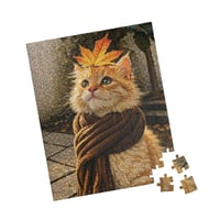 Image 2 of PuzzledPaws Autumn Ginger Catto - 110 Piece Puzzle
