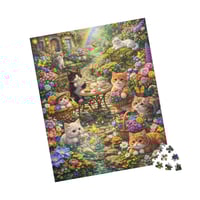 Image 2 of PuzzledPaws Tea Party Catto - 520 Piece Puzzle
