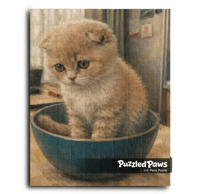Image 1 of PuzzledPaws Bowl Catto - 110 Piece Puzzle