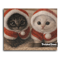 Image 1 of PuzzledPaws Christmas Catto - 110 Piece Puzzle