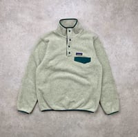 Image 2 of Patagonia Snap-T Fleece Pullover Oatmeal Carbon Medium Womens