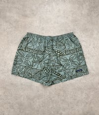 Image 1 of Patagonia Baggies 4" Aztec Plants Vintage 2001 XL