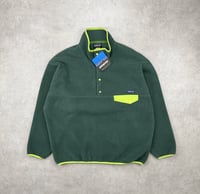 Image 2 of Patagonia Synchilla Snap-T Fleece Pullover Green: Neon Green Mens XL