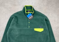 Image 3 of Patagonia Synchilla Snap-T Fleece Pullover Green: Neon Green Mens XL