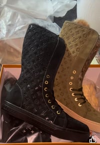 Image 3 of LV Fluffy Boots