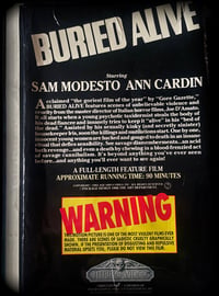 Image 4 of Thriller video Buried alive 1986 big cereal box horror vhs collectors tape 