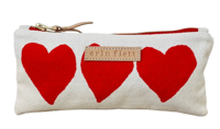 Image 2 of Erin Flett Handmade Heart Zip Pouch