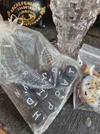 Image 4 of Spirit Dice for Divination and with Vintage Glass Holder