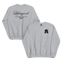Image 2 of AS26 Lifeisgood Script  Ash Crewneck