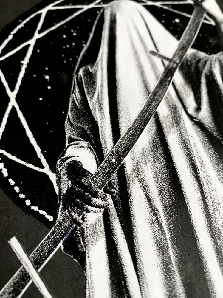 Image of 'white reaper' original collage