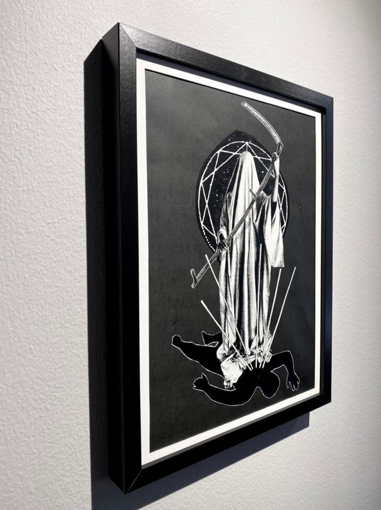 Image of 'white reaper' original collage