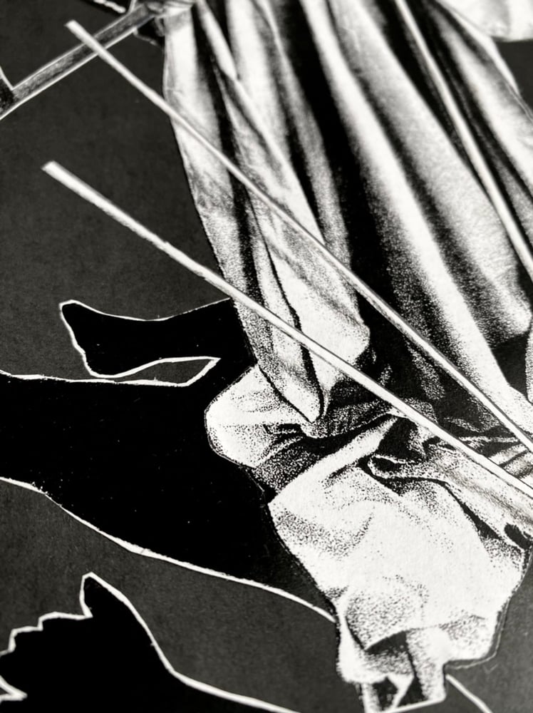 Image of 'white reaper' original collage