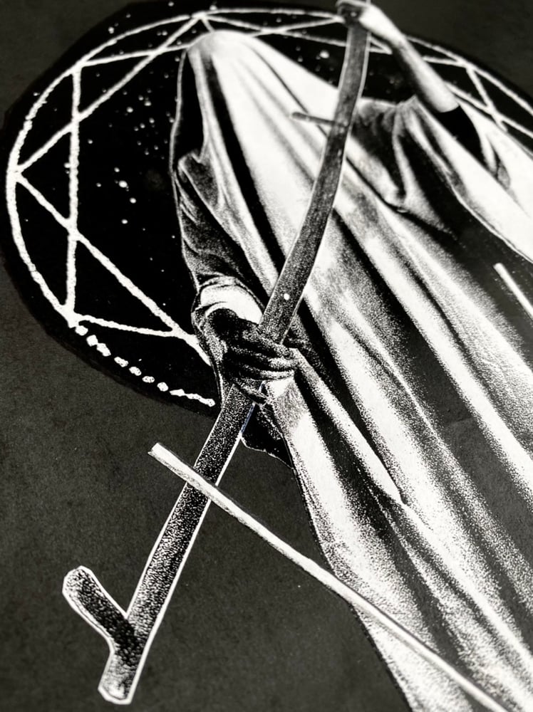 Image of 'white reaper' original collage