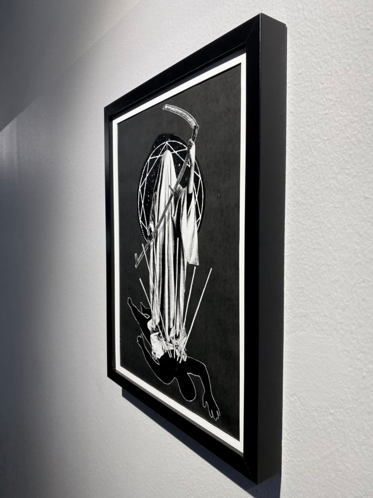 Image of 'white reaper' original collage