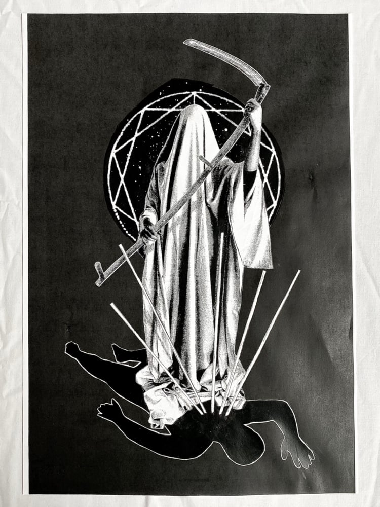 Image of 'white reaper' original collage