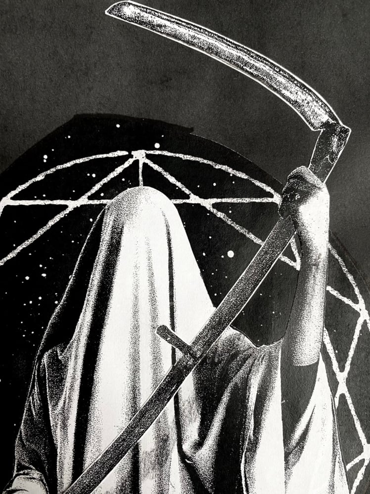 Image of 'white reaper' original collage