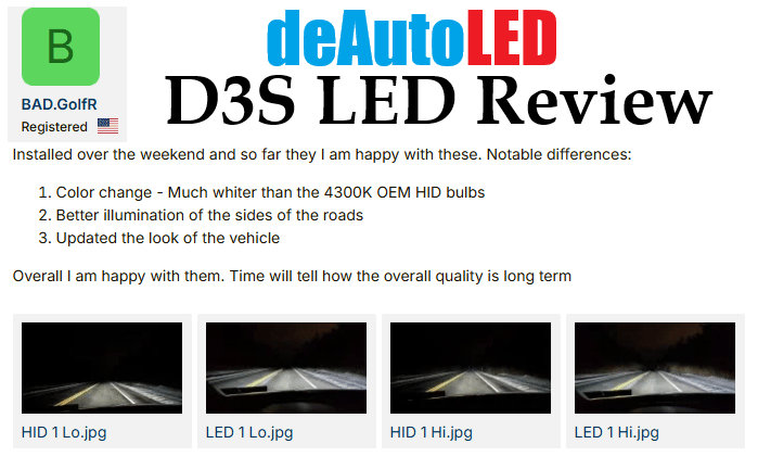 Image of D3S LEDs - NEW deNX Gen D3S LEDs brighter than Xenon Bulbs