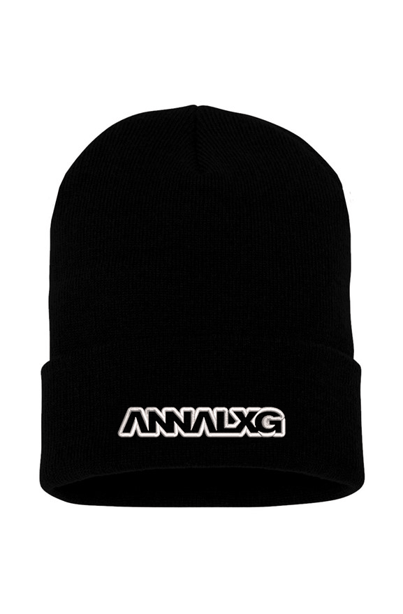Image of ANNALXG Logo Beanie (BLACK)