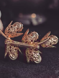 Image 3 of Pink flower brooch 