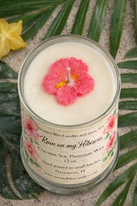 Image 2 of Rain on my Hibiscus Candle 