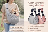 Image 1 of Cargador tipo bandolera para mascotas pequeñas – Lleva su amor contigo 🐾