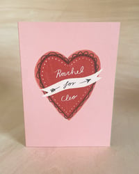*CUSTOM* Valentines Heart Card