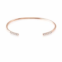 Image 1 of Dewy Orchid Open Cuff Bracelet