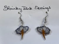 Image 1 of Lightening cloud earrings