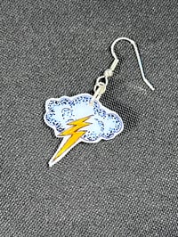 Image 3 of Lightening cloud earrings
