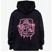Image 1 of Black & Pink Bucket Man Hoodie