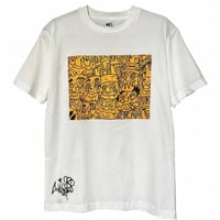 Image 1 of Yellow Faces Collage Tshirt (White)