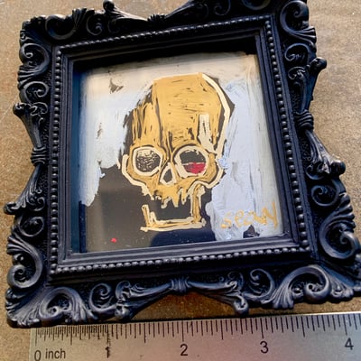 Image of Copy of Skulbreaker (metallic foil) V3 mini 3x3 FRAMED