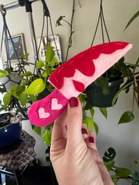 Valentine's Day bloody knife catnip cat toy