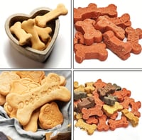 Image 2 of Set de 2 Moldes de Silicona para Treats Caseros de Mascotas – Huesos y Huellitas (Color Gris)