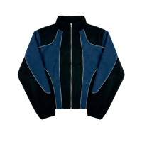 Image 1 of two-tone fleece jacket