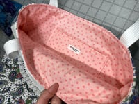 Image 2 of Vintage Fancy Ladies Embroidered Tote Bag