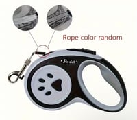 Image 2 of Correa Retráctil para Mascota con Freno de Un Solo Clic – Color Negro (Tamaño M)  🐶 