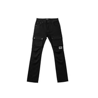 Image 1 of Kleep Black Twill Cargo Pants