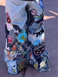 SBL/  Over Heavy patch oversized boot cutdenim 