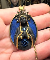 Image 1 of Blue Rose Magdalene Necklace 