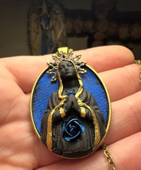 Image 2 of Blue Rose Magdalene Necklace 