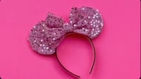 Image 1 of Hot pink sequin mouse ears 