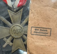 Image 5 of WW2 (Nazi Germany) War Merit Cross 2nd Class w/Swords + Original Issue Packet