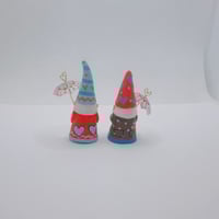 Image 2 of Valentine’s Day gnomes with umbrellas